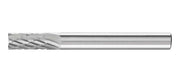 Pferd Cylindrical End Cut Burr ZYAS C3 Plus, 1/4" Shank - AIMS Industrial Supplies