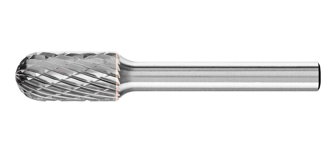 Pferd Cylindrical Radius TC Burr WRC 1020/6 Tough 10 x 20mm, 6mm Shank - AIMS Industrial Supplies