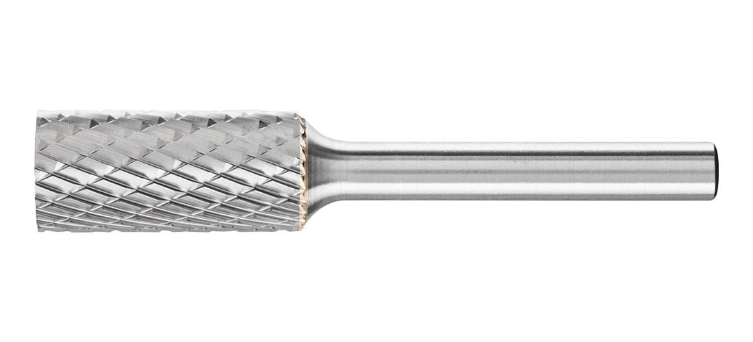 Pferd Cylindrical TC Burr ZYA 1225/6 Tough 12 x 25mm, 6mm Shank