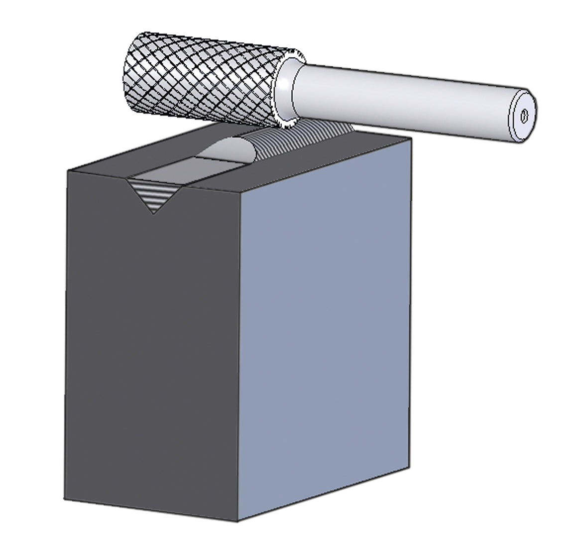 Pferd Cylindrical TC Burr ZYA 6mm Shank Tough2