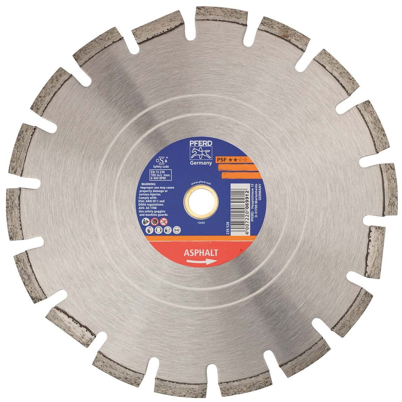 Pferd Diamond Blade General Purpose - Asphalt Type DS-AS 400mm (16")