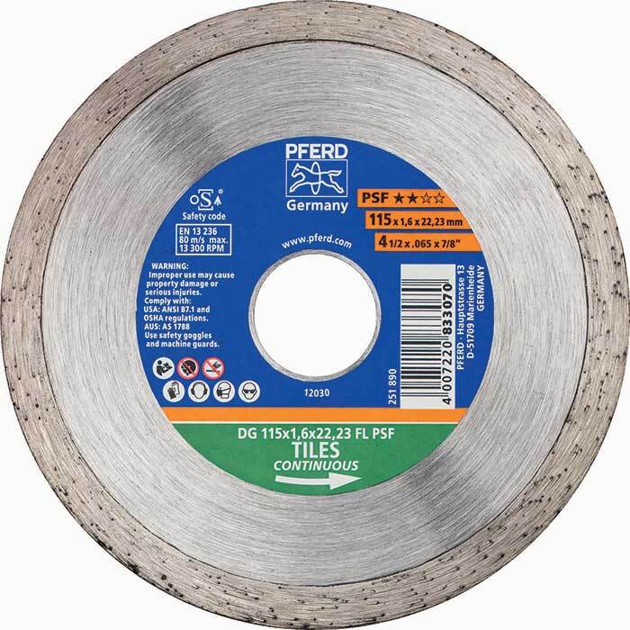 Pferd Diamond Cut-Off Wheel GP - Continuous Type 115mm (4.5") 68300040