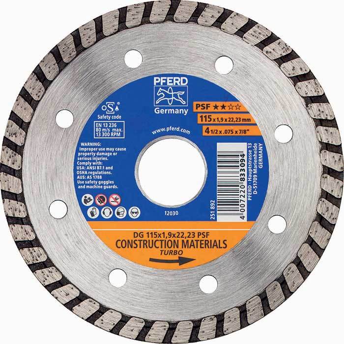 Pferd Diamond Cut-Off Wheel GP - Continuous Type 115mm (4.5") 68300042