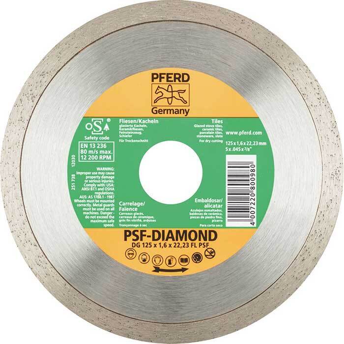 Pferd Diamond Cut-Off Wheel GP - Continuous Type 125mm (5") 68300041