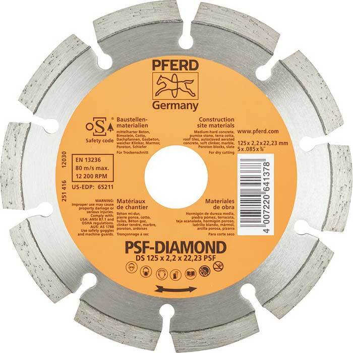 Pferd Diamond Cut-Off Wheel GP - Continuous Type 125mm (5") 68300045