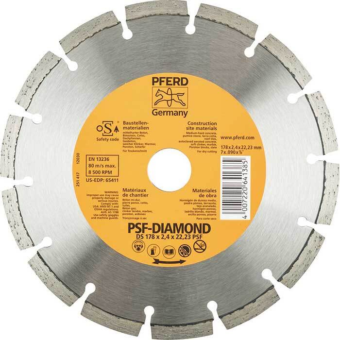 Pferd Diamond Cut-Off Wheel GP - Continuous Type 178mm (7") 68300038
