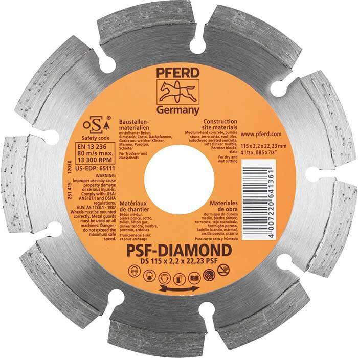 Pferd Diamond Cut-Off Wheel GP - Segmented Type1