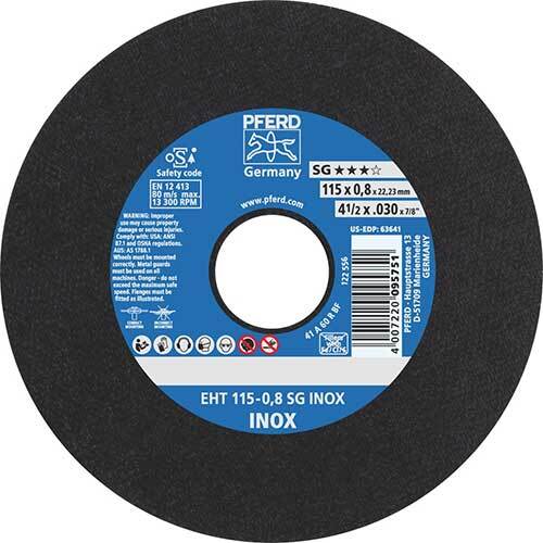 Pferd Extra Slim Cut-Off Wheel Premium Inox Stainless Steel 125 x 0.8mm - Pack of 25