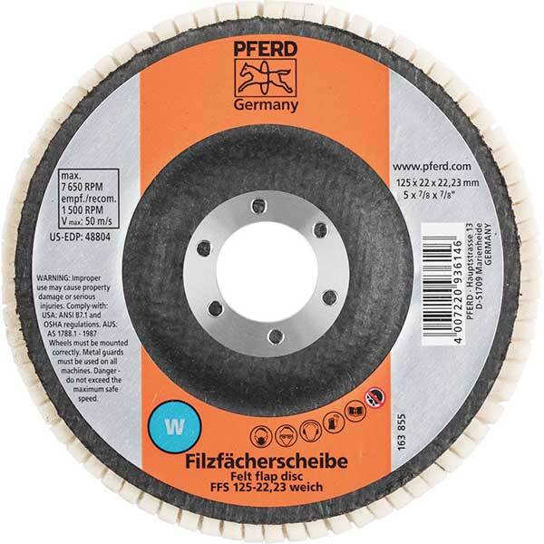 Pferd Felt Flap Disc 125mm Soft