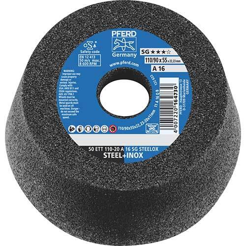 Pferd Flared Conical Cup Wheel SG Steel - AIMS Industrial Supplies