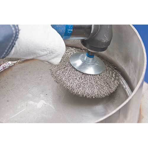 Pferd Flared Cup Brush KBU Crimped Inox 100 x 10mm 43316003 - AIMS Industrial Supplies