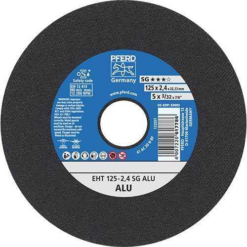 Pferd Flat Cut-Off Wheel Premium Aluminium 125 x 2.4mm 61331550 - Pack of 25