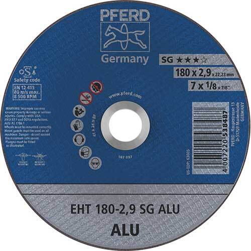 Pferd Flat Cut-Off Wheel Premium Aluminium 178 x 2.9mm 61326323 - Pack of 25