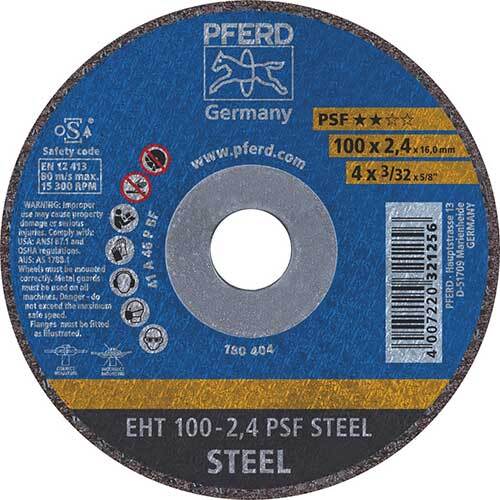 Pferd Flat Cut-Off Wheel PSF Steel1