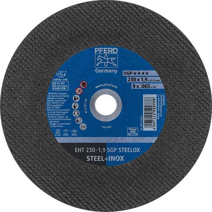 Pferd Flat Cut-Off Wheel Ultra Thin SGP - Steelox 230 x  1.9mm - Pack of 25