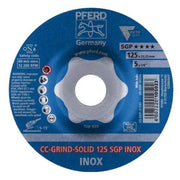Pferd Grinding Disc Solid Inox 125mm 64189125 - Pack of 10 - AIMS Industrial Supplies