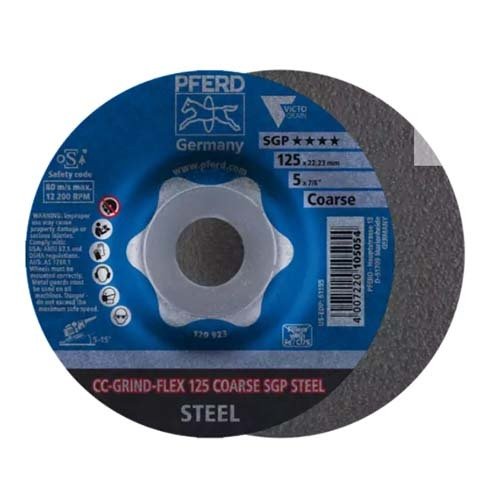 Pferd Grinding Disc Steel SGP Steel 125mm 64188126 - Pack of 10 - AIMS Industrial Supplies