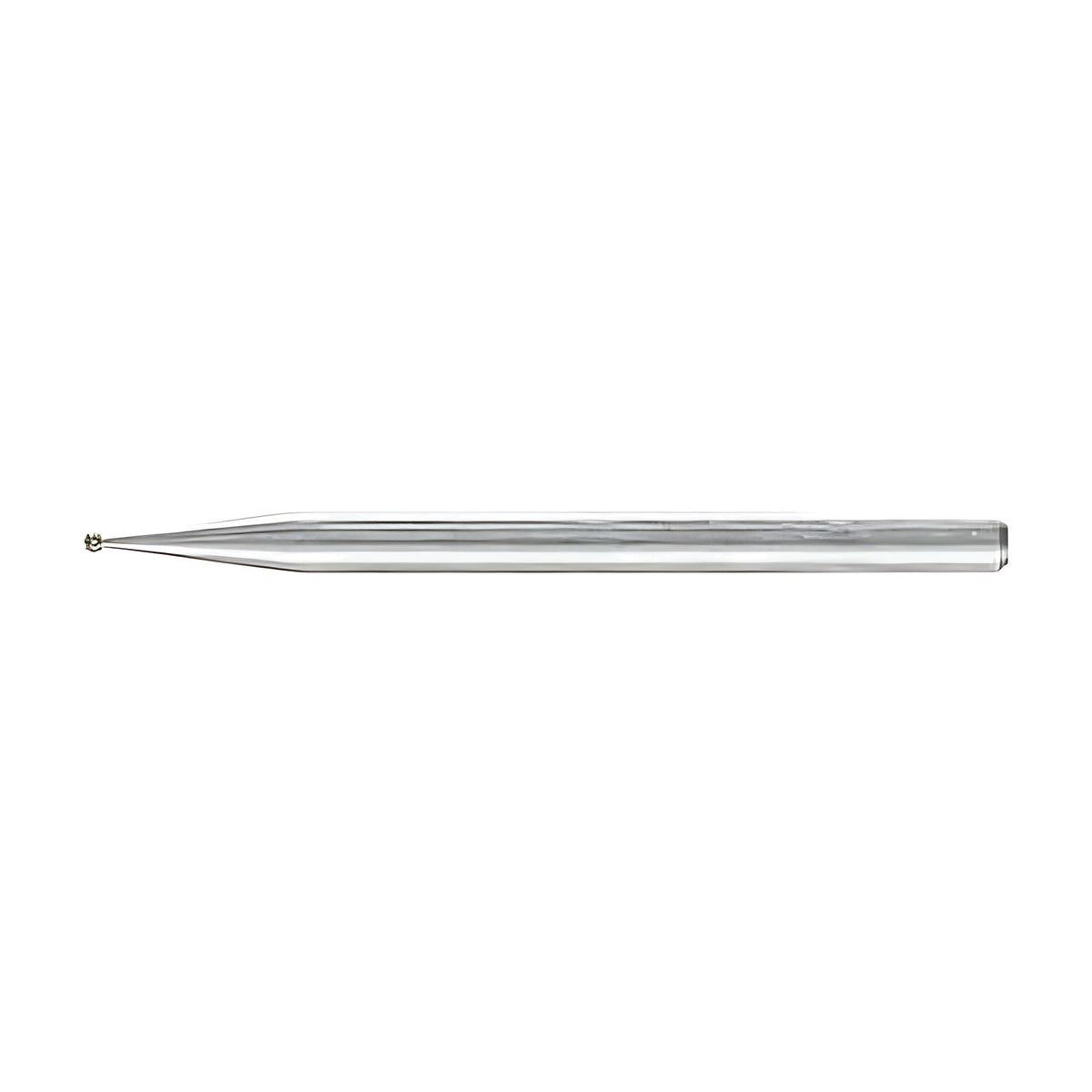 Pferd KU ball shape diamond grinding point, very small round head on a long 3 mm shank on white