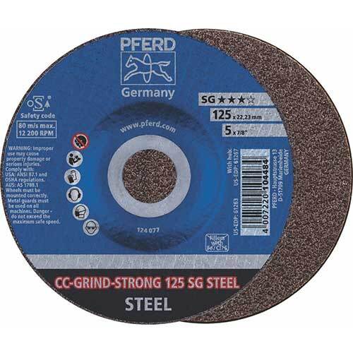 Pferd Grinding Wheel 3 Layer Steel 125mm 64181125 - Pack of 105