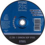 Pferd Grinding Wheel D/C - SGP Steel 230mm 69901573 - Pack of 10 - AIMS Industrial Supplies