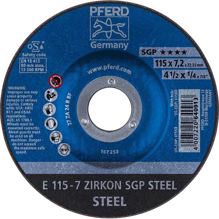 Pferd Grinding Wheel D/C SGP Steel1
