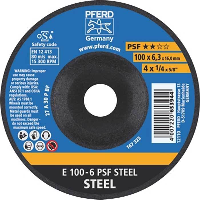 Pferd Grinding Wheel GP Depressed Centre Steel - AIMS Industrial Supplies