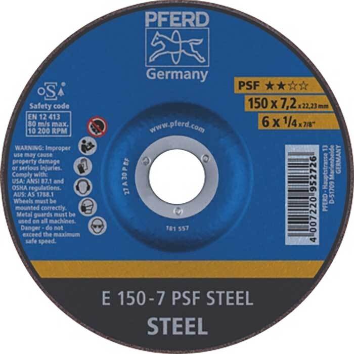 Pferd Grinding Wheel GP Depressed Centre Steel - AIMS Industrial Supplies