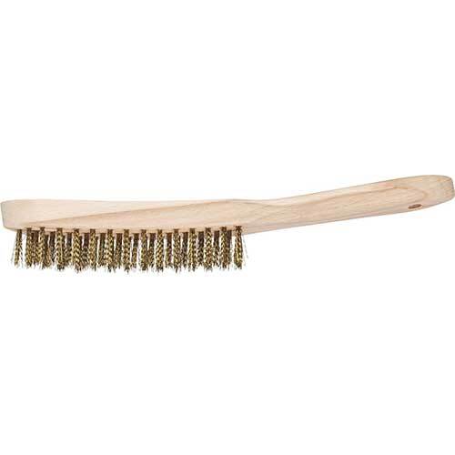 Pferd Hand Scratch Brush Brass Wooden Body 290mm HBU MES 43672002 - Pack of 10 - AIMS Industrial Supplies