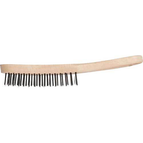 Pferd Hand Scratch Brush Steel Wooden Body HBU ST - AIMS Industrial Supplies