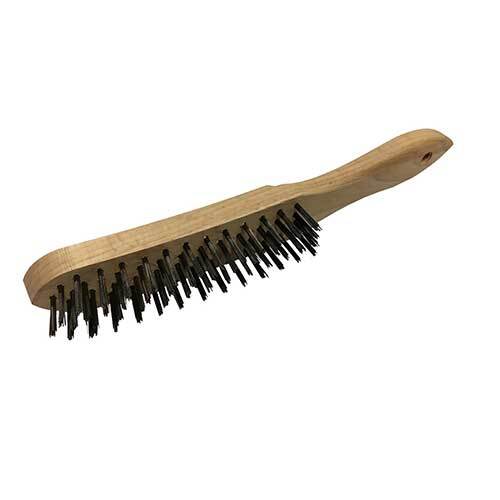 Pferd Hand Scratch Brush Steel Wooden Body HBU ST - AIMS Industrial Supplies