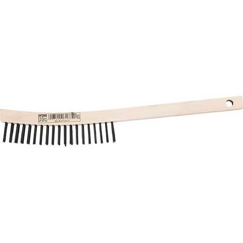 Pferd Hand Scratch Brush Steel Wooden Long Handle 350mm 43672011 - Pack of 101