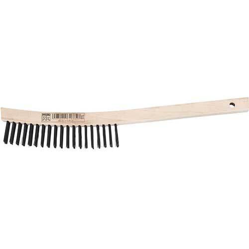 Pferd Hand Scratch Brush Steel Wooden Long Handle HBU LH 350mm 43673011 - Pack of 10 - AIMS Industrial Supplies