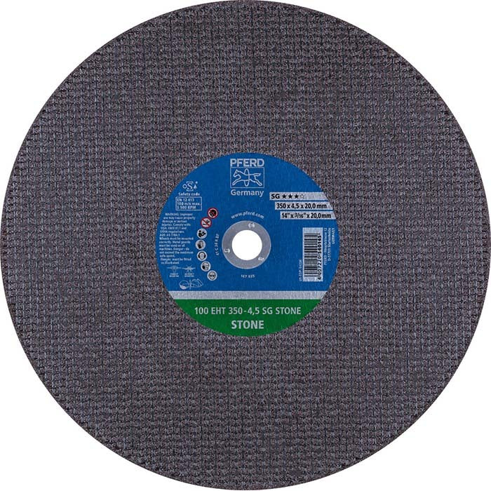 Pferd High Speed Portable Cut-Off Wheel Engine Driven Stone 350 x 4.5 x 20mm - Pack of 10