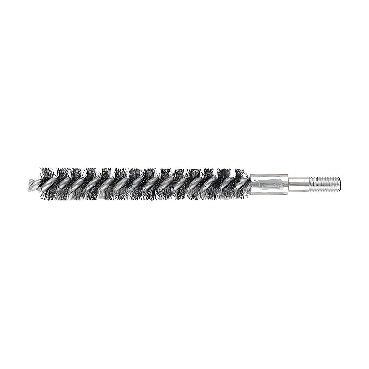 Pferd IBU tube brush, stainless steel tube brush with medium bristles and a knurled collar, M6 threaded end