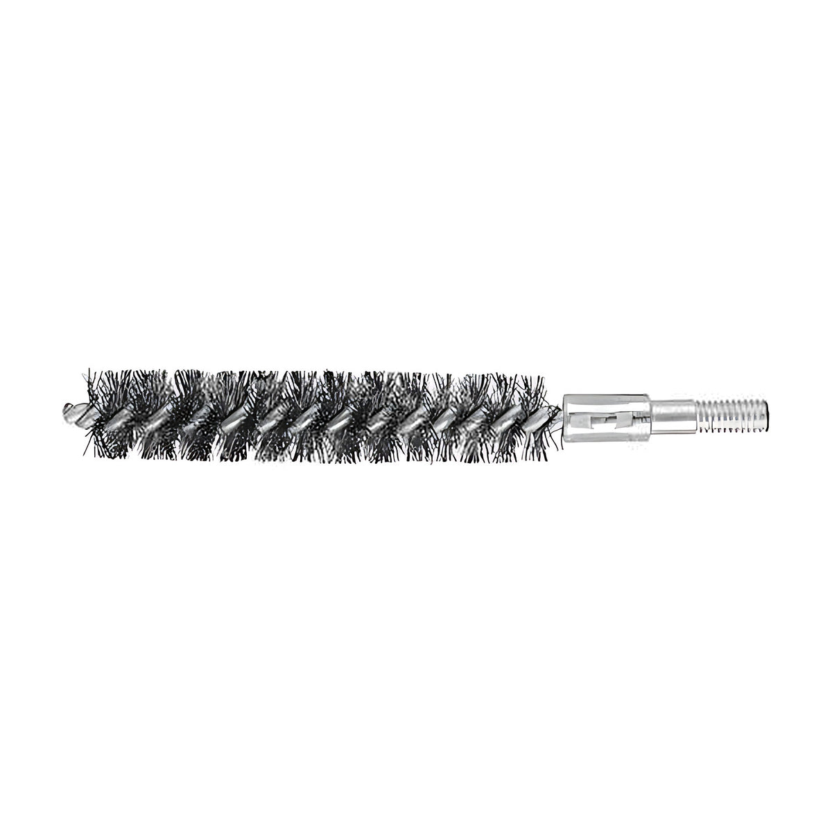Pferd IBU tube brush, fuller stainless steel tube brush with long dense bristles, M6 threaded end at right