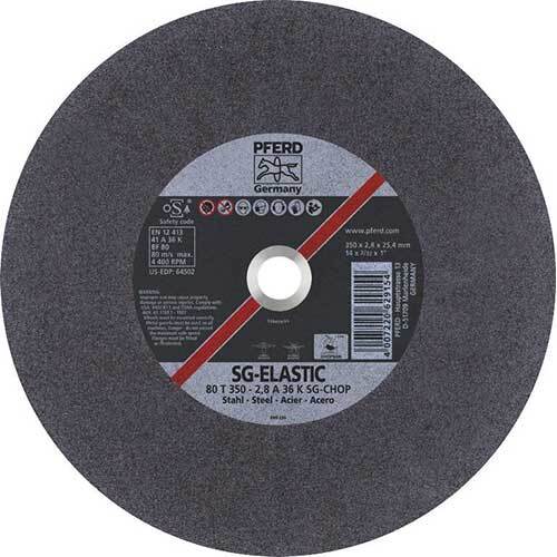 Pferd Low Speed Stationary Cut-Off Wheel Premium Steel 350mm 66323570 - Pack of 10