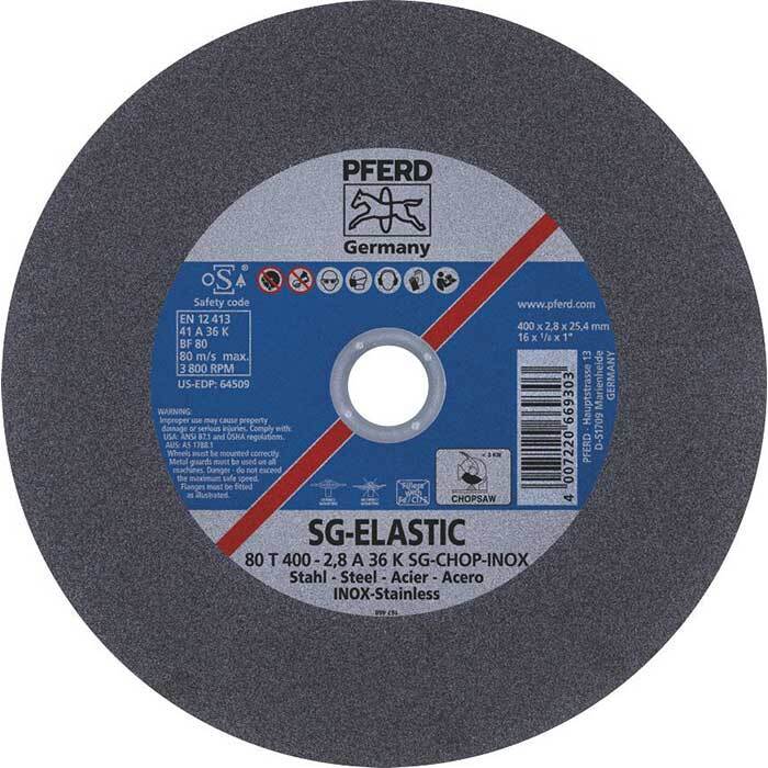Pferd Low Speed Stationary Cut-Off Wheel Premium Steel 400mm - Pack of 101