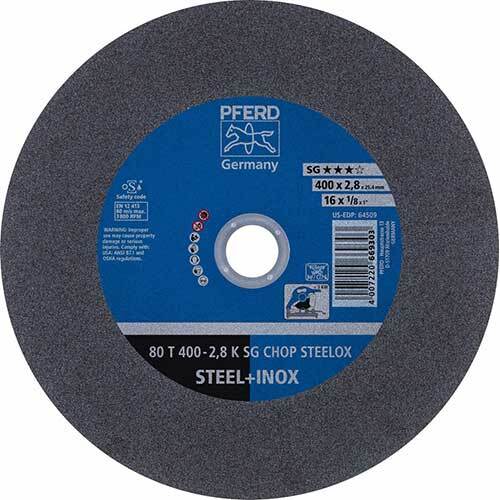 Pferd Low Speed Stationary Cut-Off Wheel Steel Inox 400mm 66324091 - Pack of 10