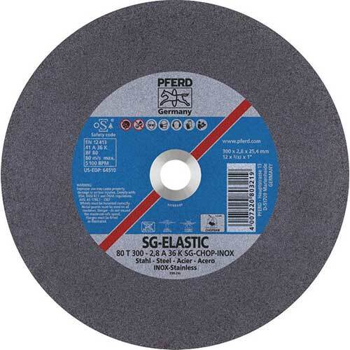 Pferd Low Speed Stationary Cut-Off Wheel Steel Inox1