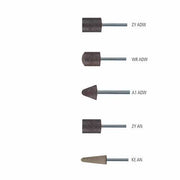 Pferd Mounted Point A Shape Al Oxide Mix ADW Brown 6 x 19mm 39101427 - Pack of 101