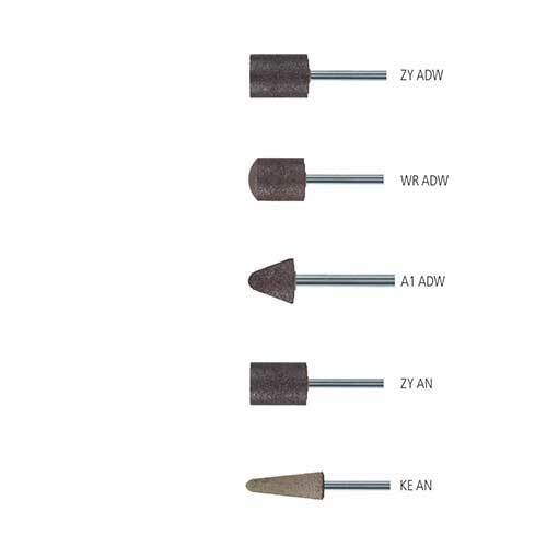 Pferd Mounted Point A Shape Al Oxide Mix ADW Brown 6 x 19mm 39101427 - Pack of 101