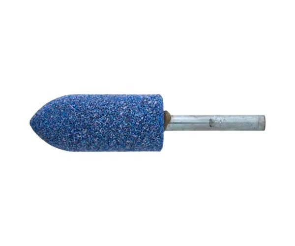 Pferd Mounted Point A Shape Ceramic Blue J Hardness - AIMS Industrial Supplies