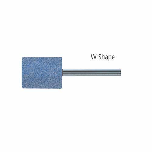 Pferd Mounted Point W Ceramic Blue 25 x 25mm 46 Grit 35480281 - Pack of 10