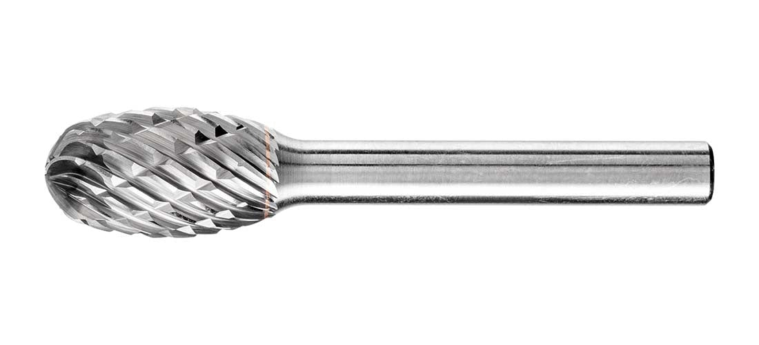 Pferd Oval Shape TC Burr TRE 1220/6 Allround 12 x 20mm, 6mm Shank - AIMS Industrial Supplies
