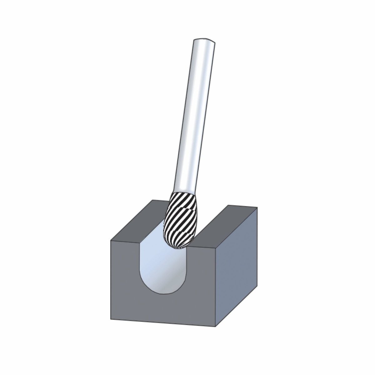 Pferd Oval Shape TC Burr TRE MX NCC - AIMS Industrial Supplies