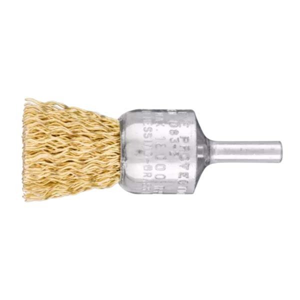 Pferd Pencil Brush Shaft Mounted Crimped Brass 20 x 22mm - Pack of 10 - AIMS Industrial Supplies
