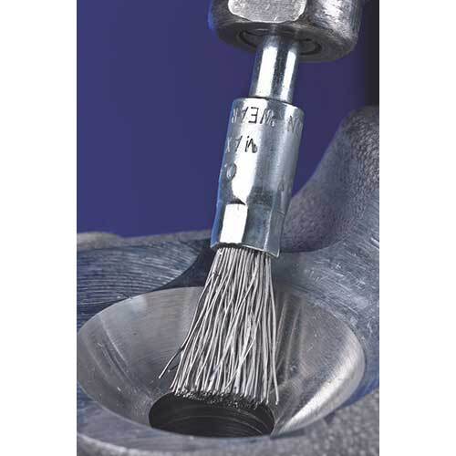 Pferd Pencil Brush Shaft Mounted Crimped Steel Inox - AIMS Industrial Supplies