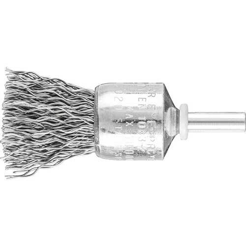 Pferd Pencil Brush Shaft Mounted Crimped Steel Wire - AIMS Industrial Supplies