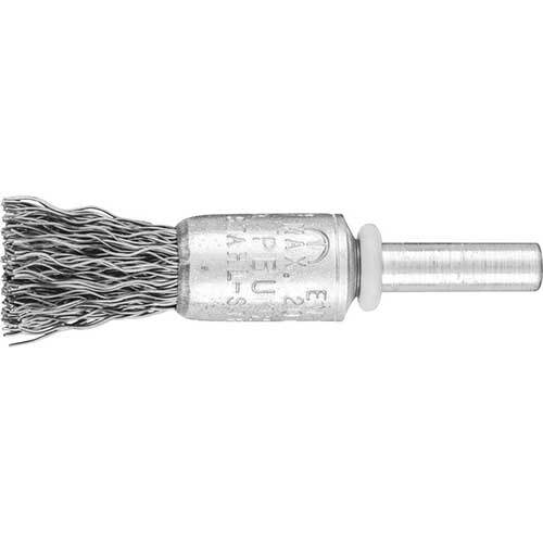 Pferd Pencil Brush Shaft Mounted Crimped Steel Wire - AIMS Industrial Supplies
