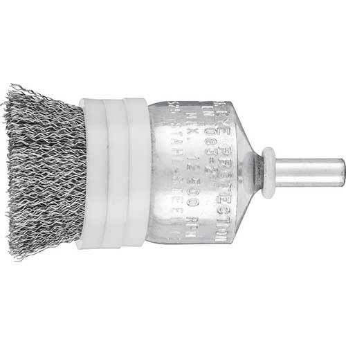 Pferd Pencil Brush Shaft Mounted Crimped Steel Wire Limiting Rings 25 x 25mm - Pack of 10 - AIMS Industrial Supplies